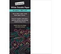 Essential White Transfer Paper: 12 sheets, 8 1⁄2 ̋ x 11 ̋