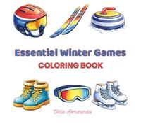 Essential Winter Games: A Relaxing Bold & Easy Coloring Book Inspired by Winter Sports (ArtFunColor Collection - Relax & Stress Relief)