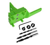 Essential Wood Hole Locator Doweling Jigs Set Comes with 3 Universally Drill Bit and Depth Control Accessories for Cabinet Assembly Furniture Making Drill Guide
