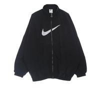 Nike Sportswear Essential DM6181-010 Women's Textile Jacket, Black/White, M Plus
