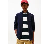 Tommy Hilfiger Mock Neck Zip-Thru Jumper - Small, Desert Sky