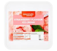 Essentially Catering Strawberry Flavour Ice Cream 10L 10Ltr × 2