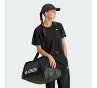 adidas Unisex Essentials 3-Stripes Duffel Bag, BLACK/WHITE, M