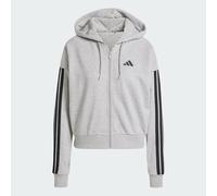 Essentials 3-Stripes French Terry Full-Zip Hoodie