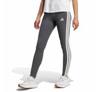 adidas Women's Essentials 3-Stripes Cotton Leggings, Dark Grey Heather/White, L