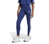 adidas Women's ESSENTIALS 3-STRIPES COTTON LEGGINGS, Dark Blue/White, XS