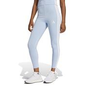 adidas Women's ESSENTIALS 3-STRIPES COTTON LEGGINGS, glow blue/white, M