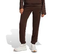 Essentials 3 Stripes Leopard Print Fleece Joggers Black/Leopard Print