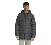 Essentials 3-Stripes Lightweight Padded Jacket with Hood Black