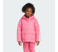 adidas Unisex Kids ESSENTIALS 3 STRIPES PADDED JACKET, Pink Fusion/White, 6-7 Years