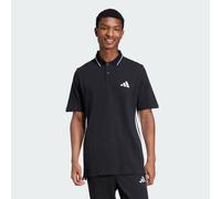 adidas Essentials Piqué 3 Stripes short sleeve Polo Shirt pure black - S