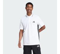 adidas Essentials Piqué 3 Stripes short sleeve Polo Shirt pure white - S
