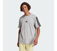 Adidas Essentials 3 Stripes Single Jersey Short Sleeve T-shirt Grey M Men