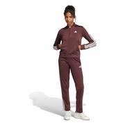 Essentials 3 Stripes Tracksuit burgundy