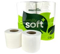 Essentials 320 Soft Sheet Toilet Tissue 36 Rolls 2 Ply (1)