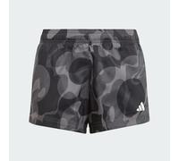 Adidas Girls Train Essentials Seasonal Aeroready Printed Training Short Colour: Black, Size: 5-6 years
