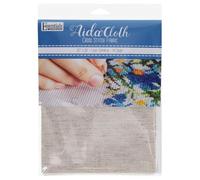 Essentials By Leisure Arts Aida Cloth, 14 Count, 30" x 36", Light Oatmeal Cross Stitch Fabric for Embroidery, Cross Stitch, Machine Embroidery and Needlepoint