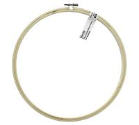 Essentials By Leisure Arts Wood Embroidery Hoop 14" Bamboo - Wooden Hoops for Crafts - Embroidery Hoop Holder Cross Stitch Cross Stitch Hoops and Frames