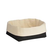 Essentials by Premier Black And Cream Folded Design Bread Basket