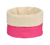 Essentials by Premier Hot Pink And Pink Cream Folded Design Bread Basket