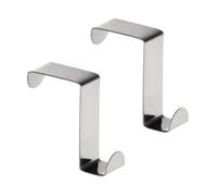 Essentials by Premier Over Door Reversible Hook, Dual-Sided Metal Hook For Flexible Hanging Options, Fits Standard Doors