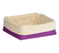 Premier Housewares Bread Basket, 15 x 26 x 23 cm - Purple/Cream