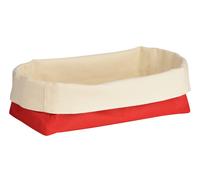 Essentials by Premier Red And Cream Oval Bread Basket