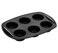 Essentials by Premier Six Muffin Mould Silicone Black