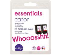 ESSENTIALS Canon PG-545 XL & CL-546 XL Black & Tri-colour Ink Cartridges, Black & Tri-colour