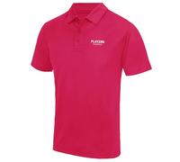 Essentials Collection Men's Cool Active Hot Pink Polo Shirt - Bright Pink / XL