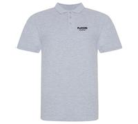 Essentials Collection Men's Cotton Pique Heather Grey Polo Shirt - Grey / 2XL