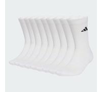 adidas Unisex ESSENTIALS CUSHIONED CREW SOCK 10PP, white/black, 4.5-6