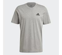 adidas Essentials Single Jersey Linear Embroidered Logo T Shirt Mens M Grey Heather SL
