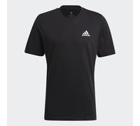 adidas Essentials Single Jersey Linear Embroidered Logo T Shirt Mens XS Black SL