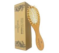 Essentials Encore Bamboo Baby Air Cushion Brush for Massage - Soft Bristle Hairbrush for Newborn and Infant - Gentle Scalp Stimulation - Baby Brush and Comb Set Newborn - Baby Hair Brush and Comb Set