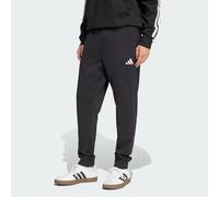 adidas Men's Essentials FEELCOZY French Terry Pant, Black/White, L