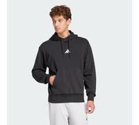 adidas Men's ESSENTIALS FEELCOZY FRENCH TERRY HOODIE, Black/White, S