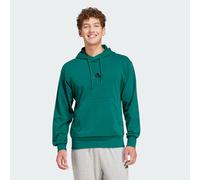 adidas Men's ESSENTIALS FEELCOZY FRENCH TERRY HOODIE, Collegiate Green/Black, M