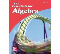 Essentials for Algebra, Answer Key