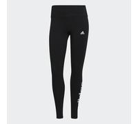adidas Women's ESSENTIALS HIGH-WAISTED LOGO LEGGINGS, Black / White, XXS