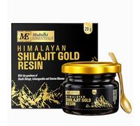 Essentials Himalayan Shilajit Gold Resin 20g with Ashwagandha, Safed Musli & Gold Extract | Stamina, Energy, and Power | Supports Rejuvenation | More Than 70% Fulvic Acid | 20 gm