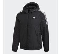 adidas Men's Essentials Insulated Hooded Jacket, Black, M