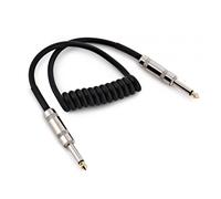 Essentials Jack Coiled Instrument Cable 1m