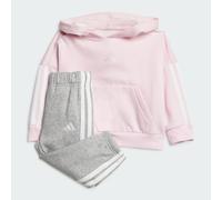 Adidas Infant Girls Essentials Joggers Set Colour: Pink, Size: 3-6M