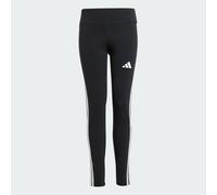 adidas Girl's ESSENTIALS 3 STRIPES LEGGINGS, Black/White, 14-15 Years