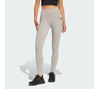 adidas Women's ESSENTIALS LINEAR COTTON LEGGINGS, Medium Grey Heather/Black, M