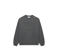 ESSENTIALS logo-embossed crew-neck sweatshirt - Grey S-M