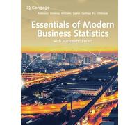 Essentials of Modern Business Statistics with Microsoft® Excel® (Mindtap Course List)