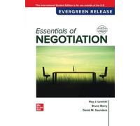 Essentials of Negotiation: 2024 Release ISE