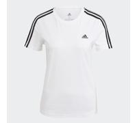 adidas Essentials Slim 3-Stripe T-Shirt Womens - Black black 10 (S)